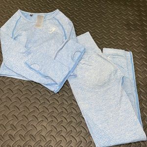 Gym shark cropped top and vital seamless bottoms